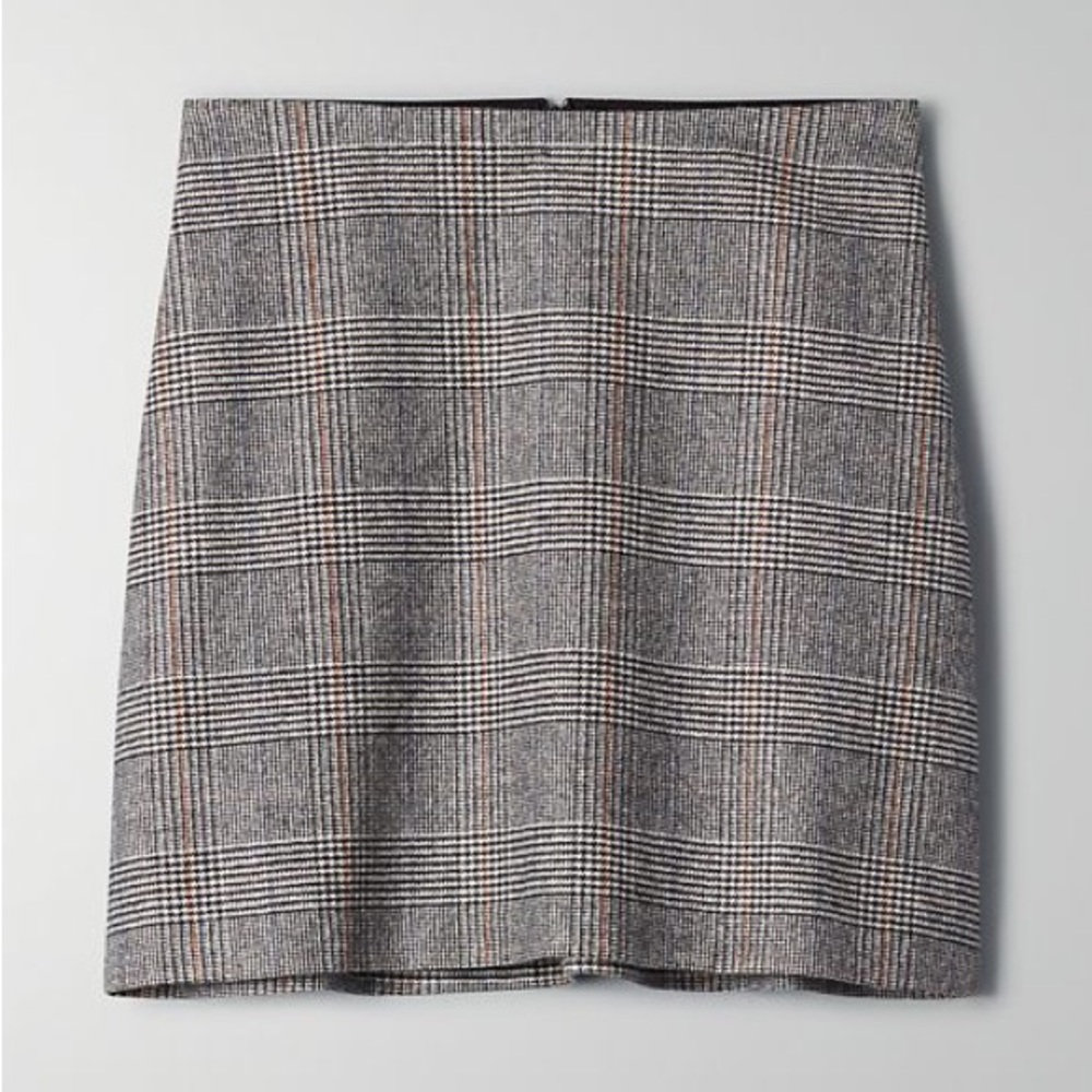 Wilfred Classic Check Mini Skirt